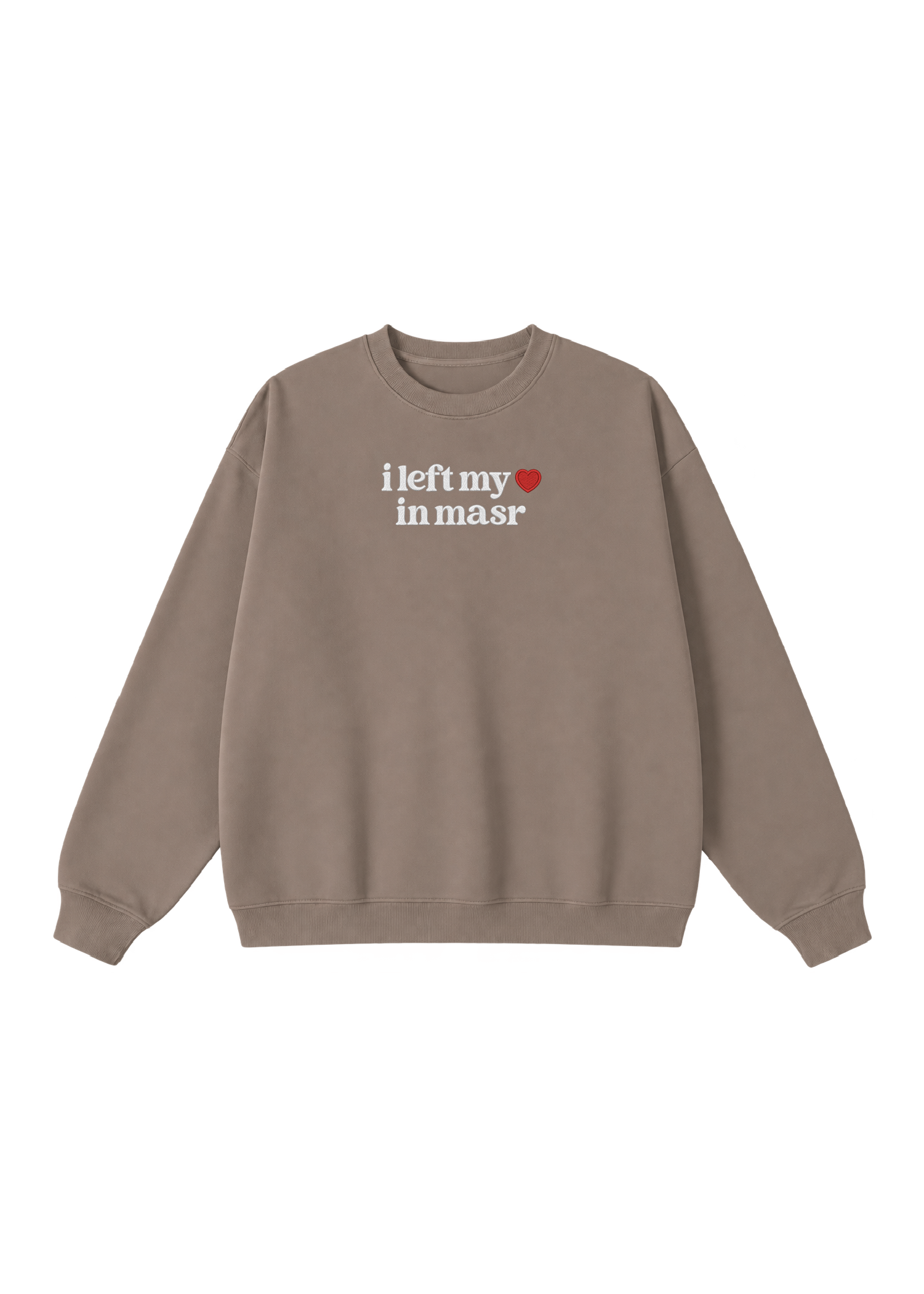 Embroidered I Left My Heart in Masr Crewneck