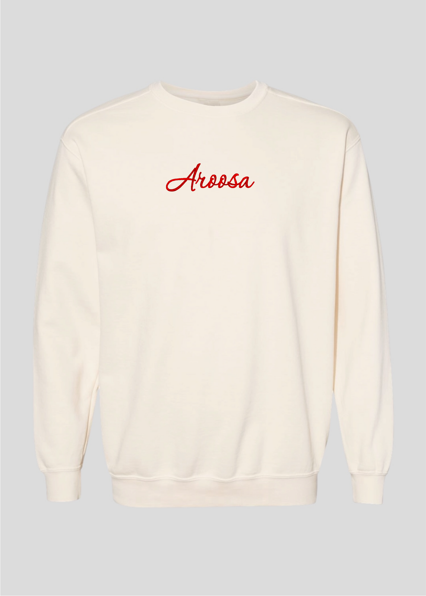 Embroidered Aroosa Crewneck