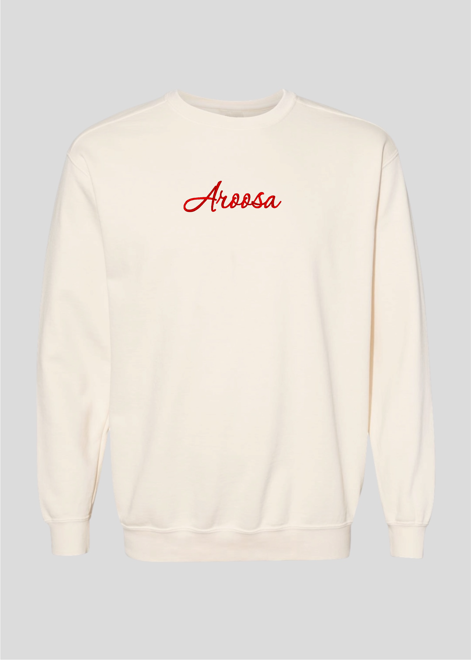 Embroidered Aroosa Crewneck