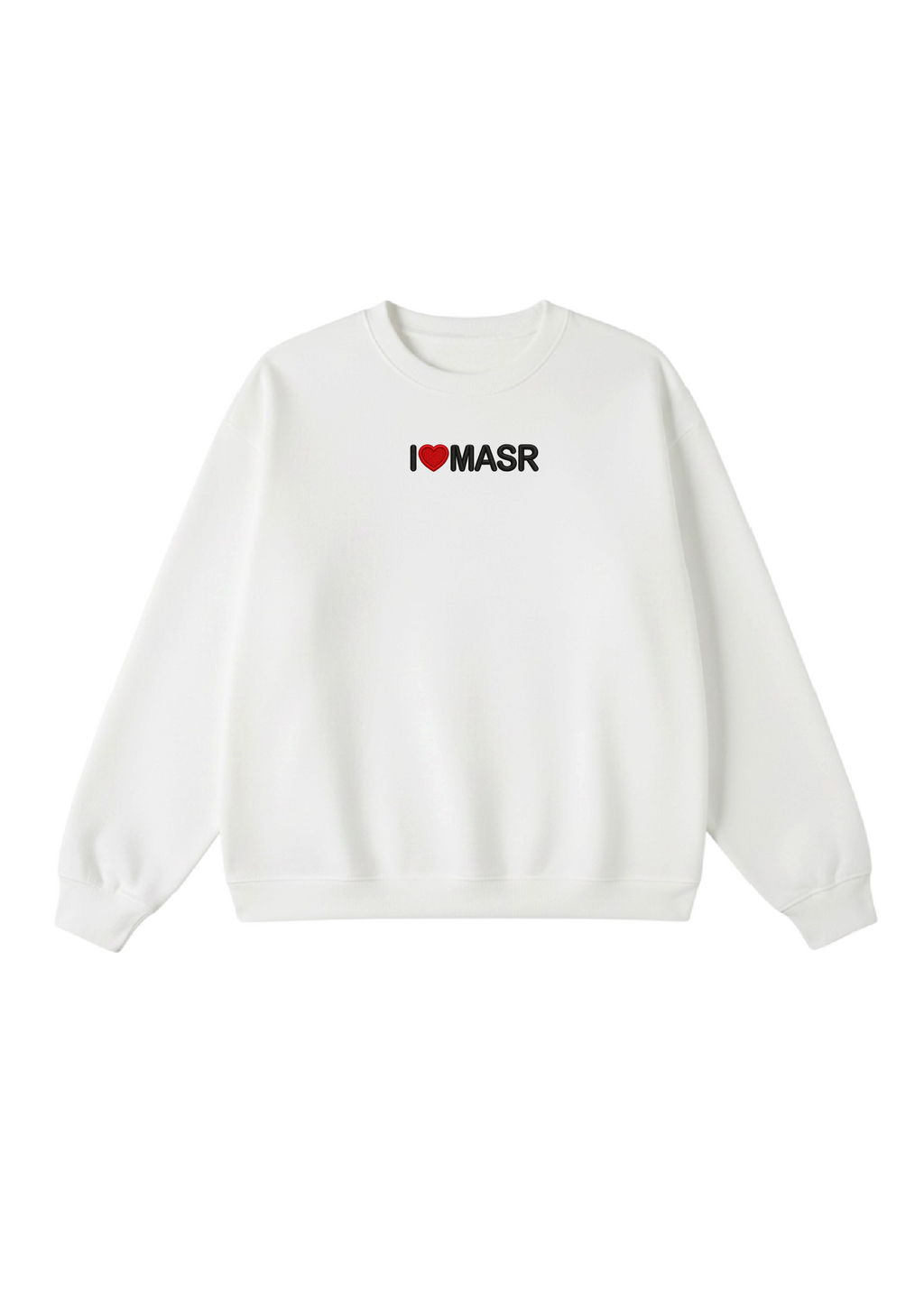 Embroidered I Heart Masr Crewneck