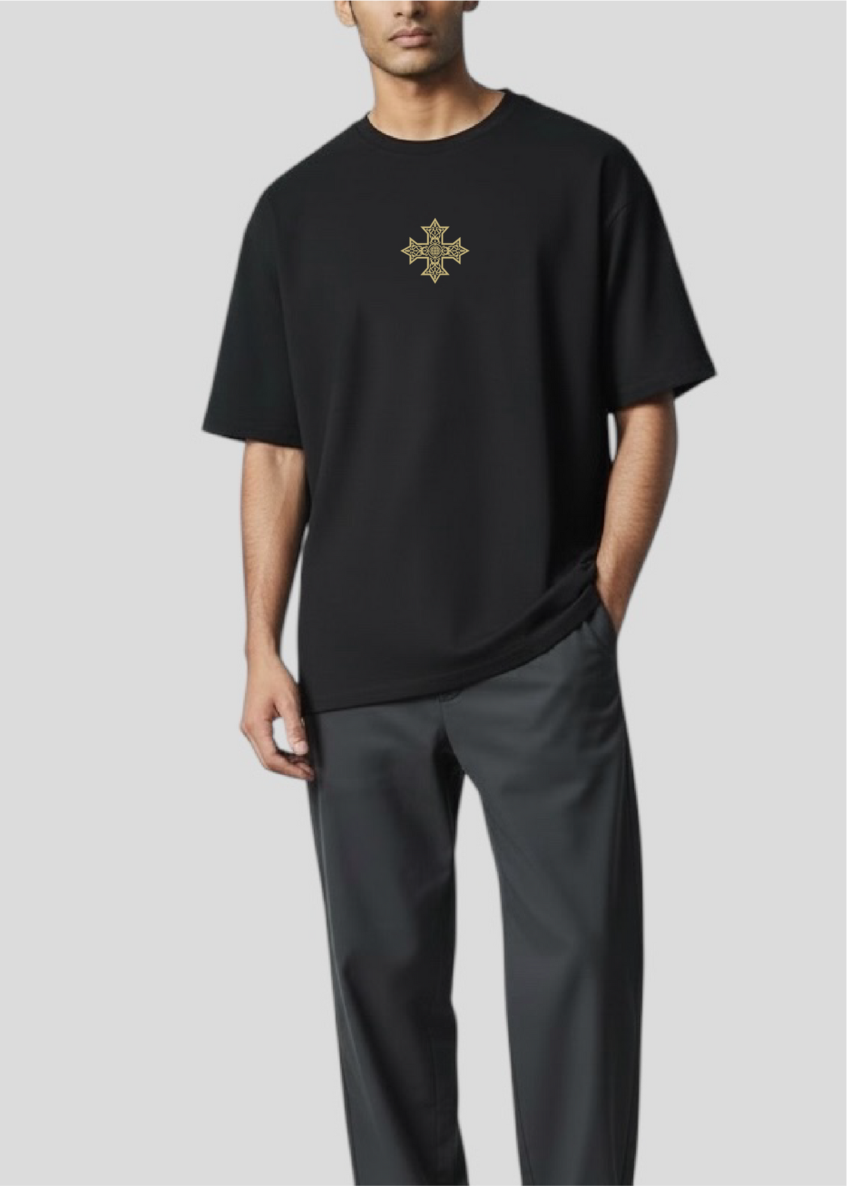 [DEAL TEE] Embroidered Unisex Mystery Coptic Cross Short Sleeve Tee