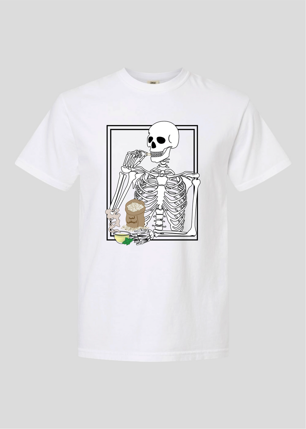 Skeleton Lib (Pumpkin Seeds) and Tea Tee