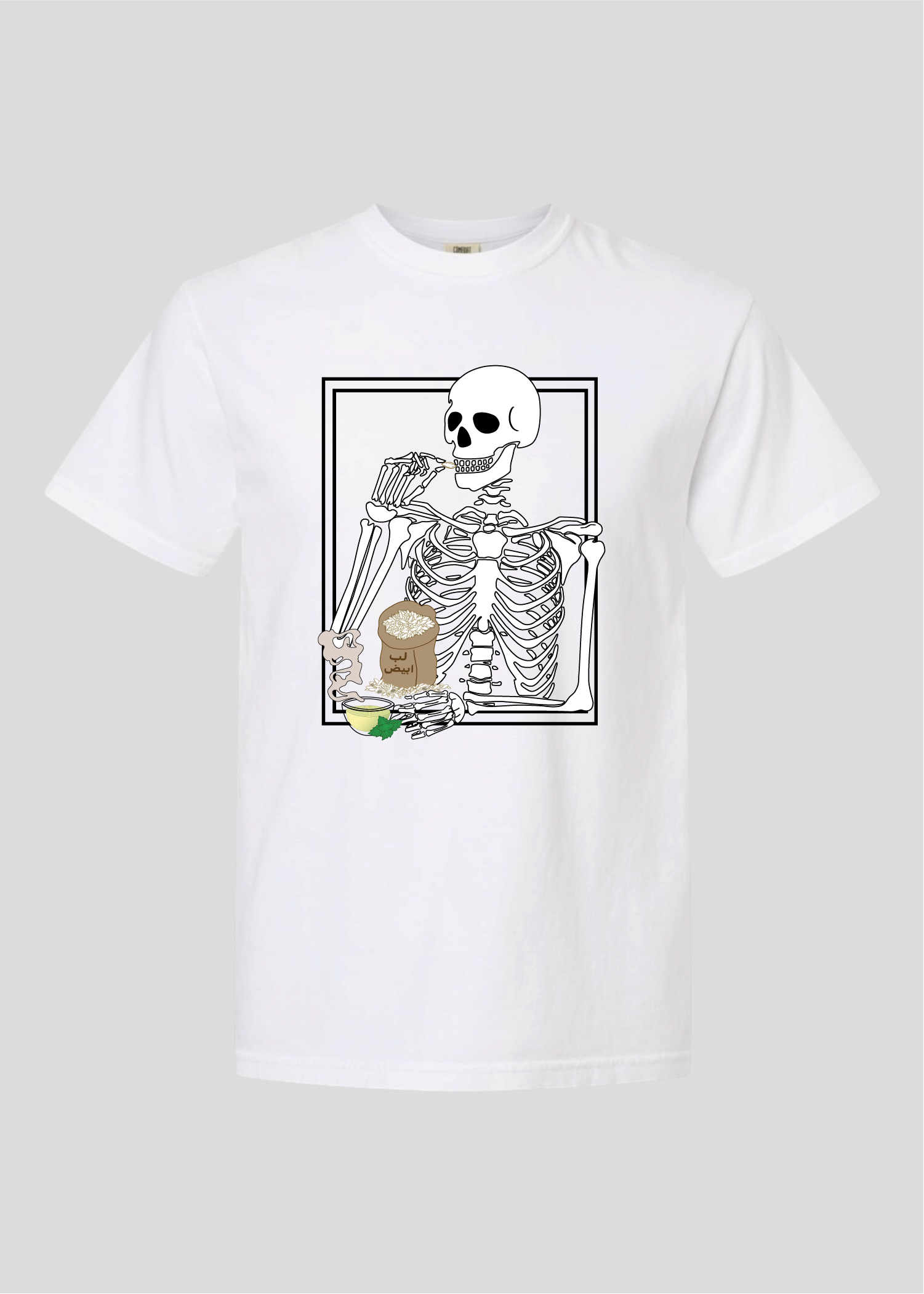 Skeleton Lib (Pumpkin Seeds) and Tea Tee