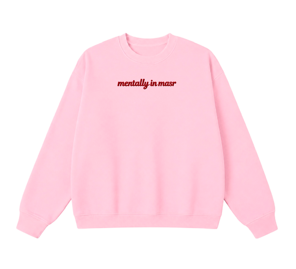 Embroidered Mentally In Masr Crewneck