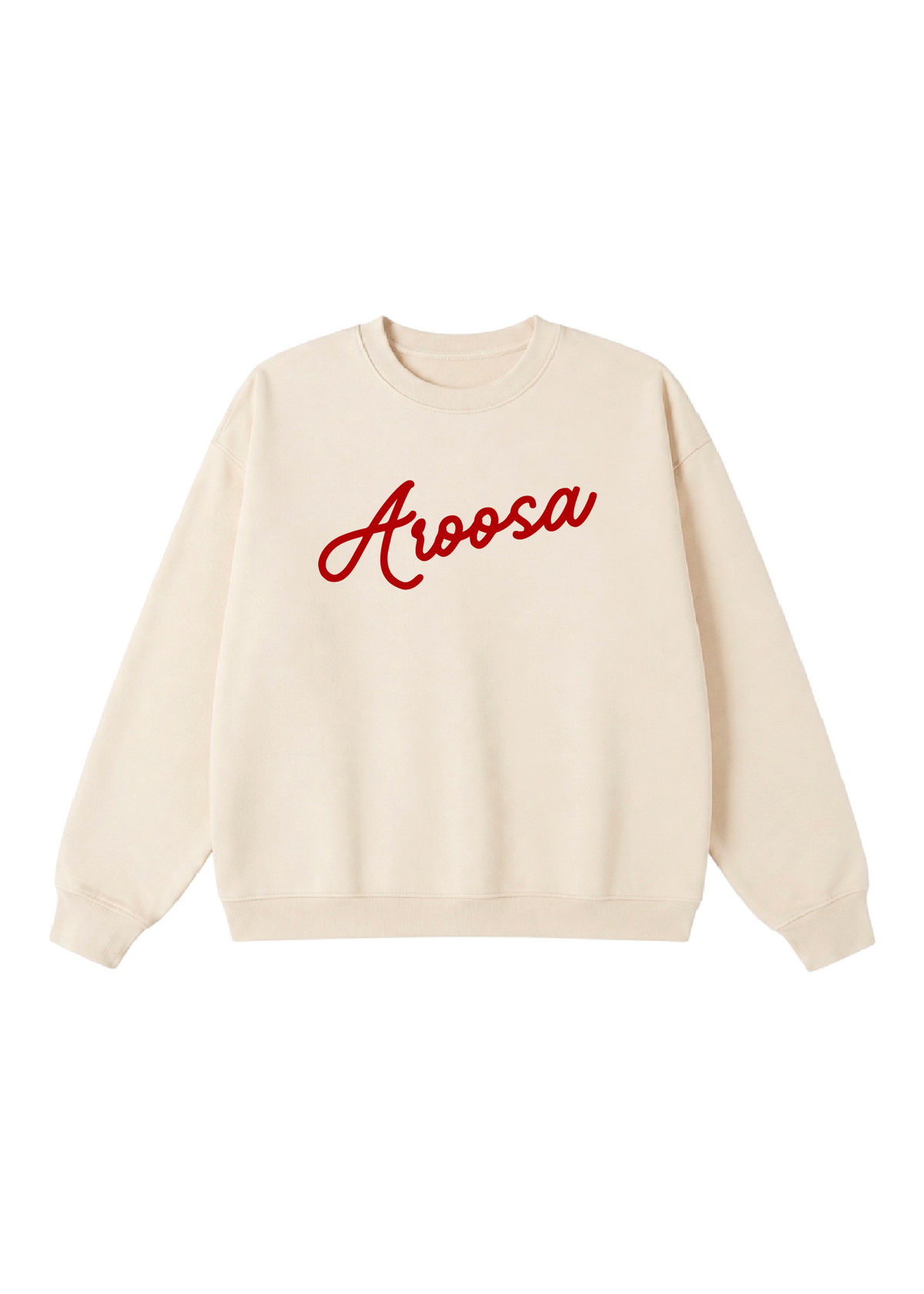 Aroosa Cursive Script Crewneck