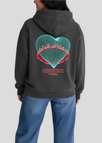 For God So Loved The World Globe Heart  Hoodie [John 3:16]