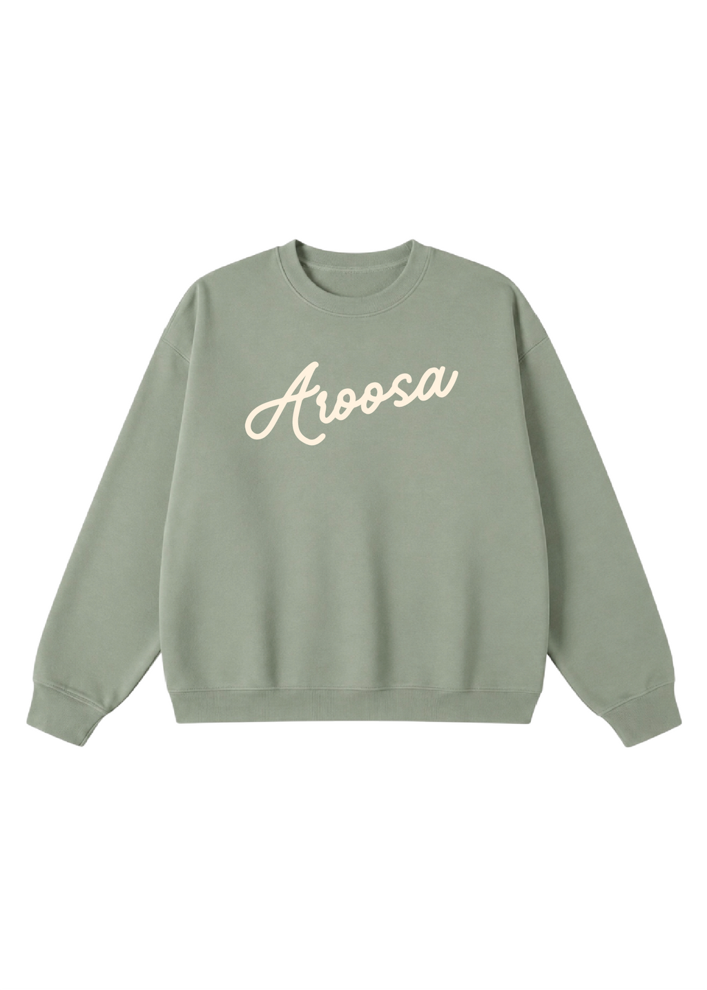 Aroosa Cursive Script Crewneck
