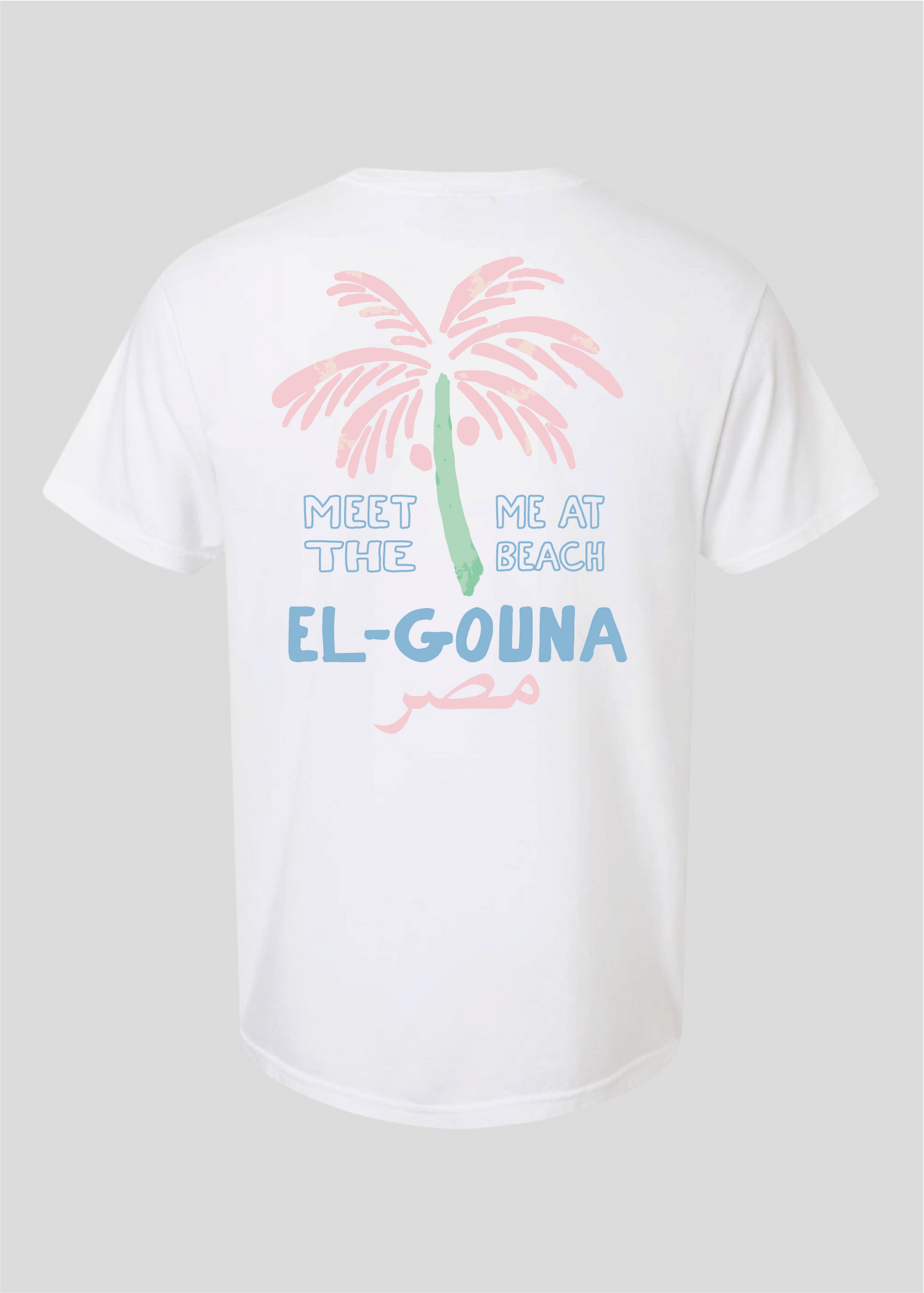 Meet Me at the Beach- Palm Tree Egypt Tee