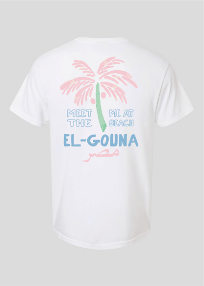 Meet Me at the Beach- Palm Tree Egypt Tee