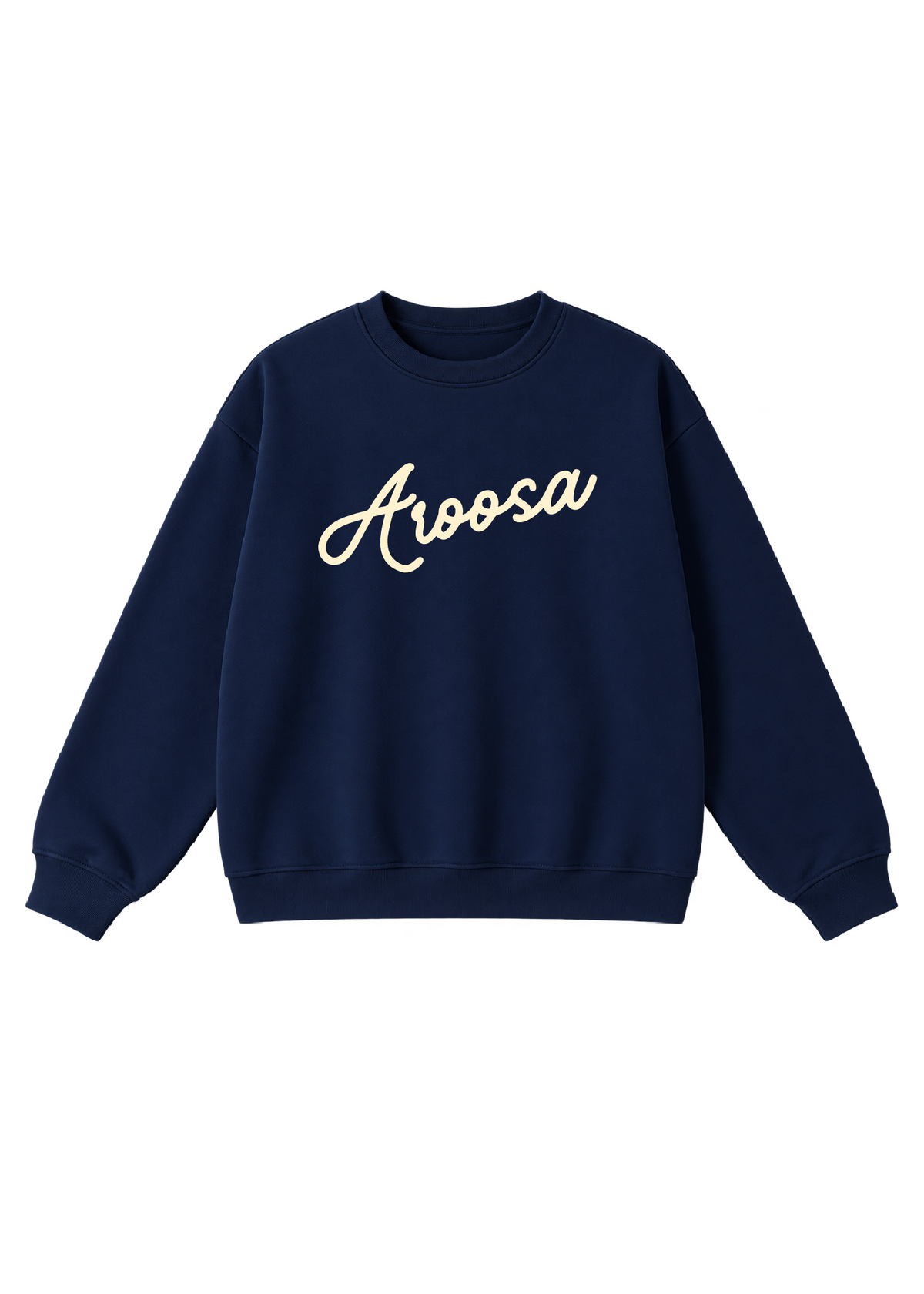 Aroosa Cursive Script Crewneck