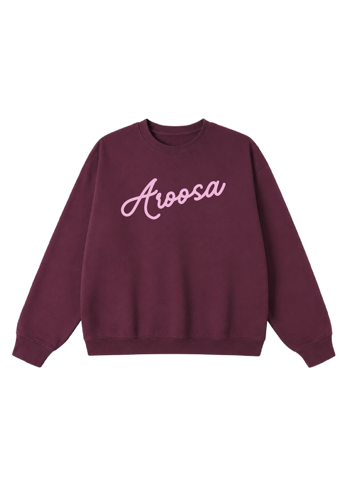 Aroosa Cursive Script Crewneck