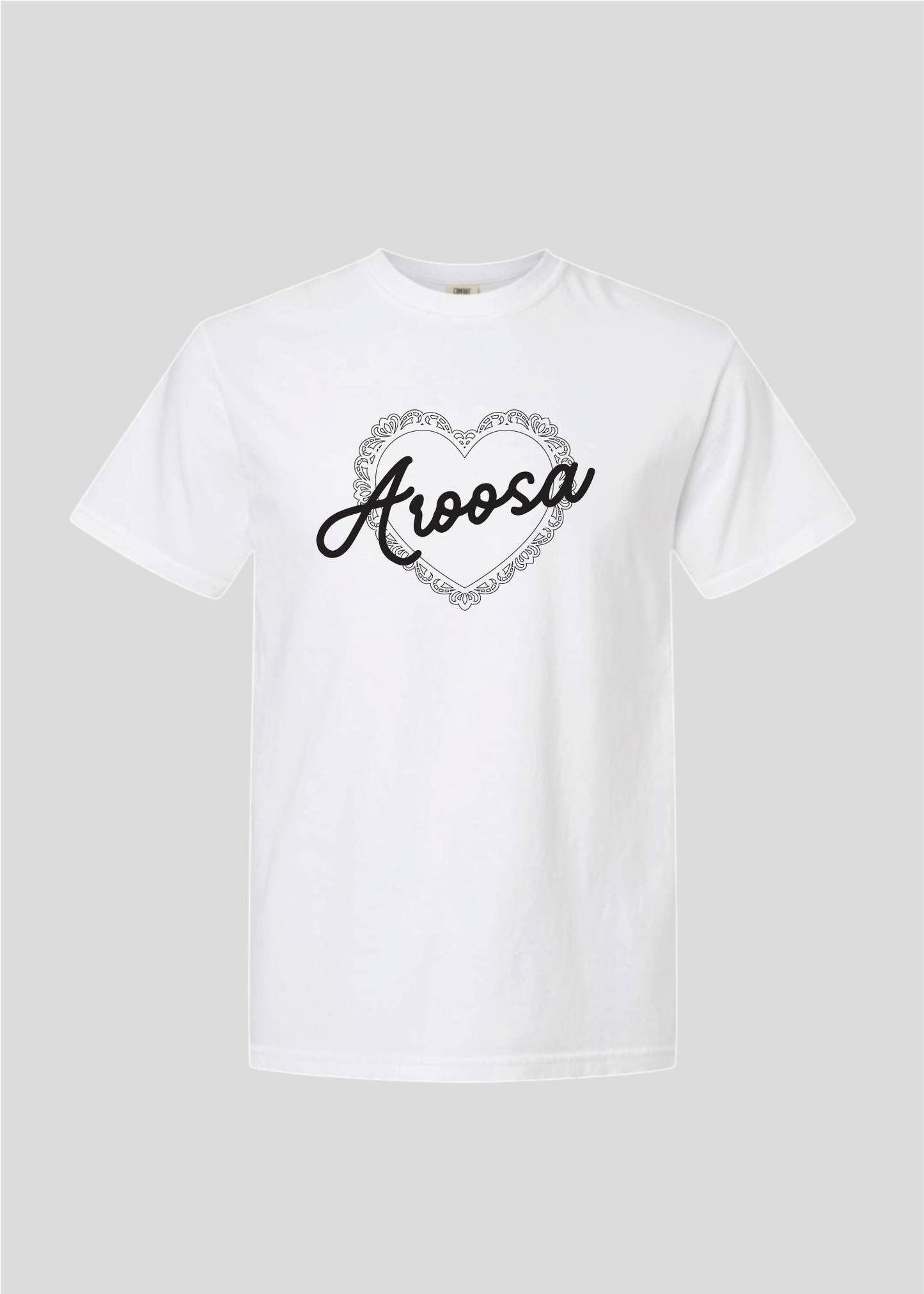 Vintage Scalloped Heart Aroosa Tee
