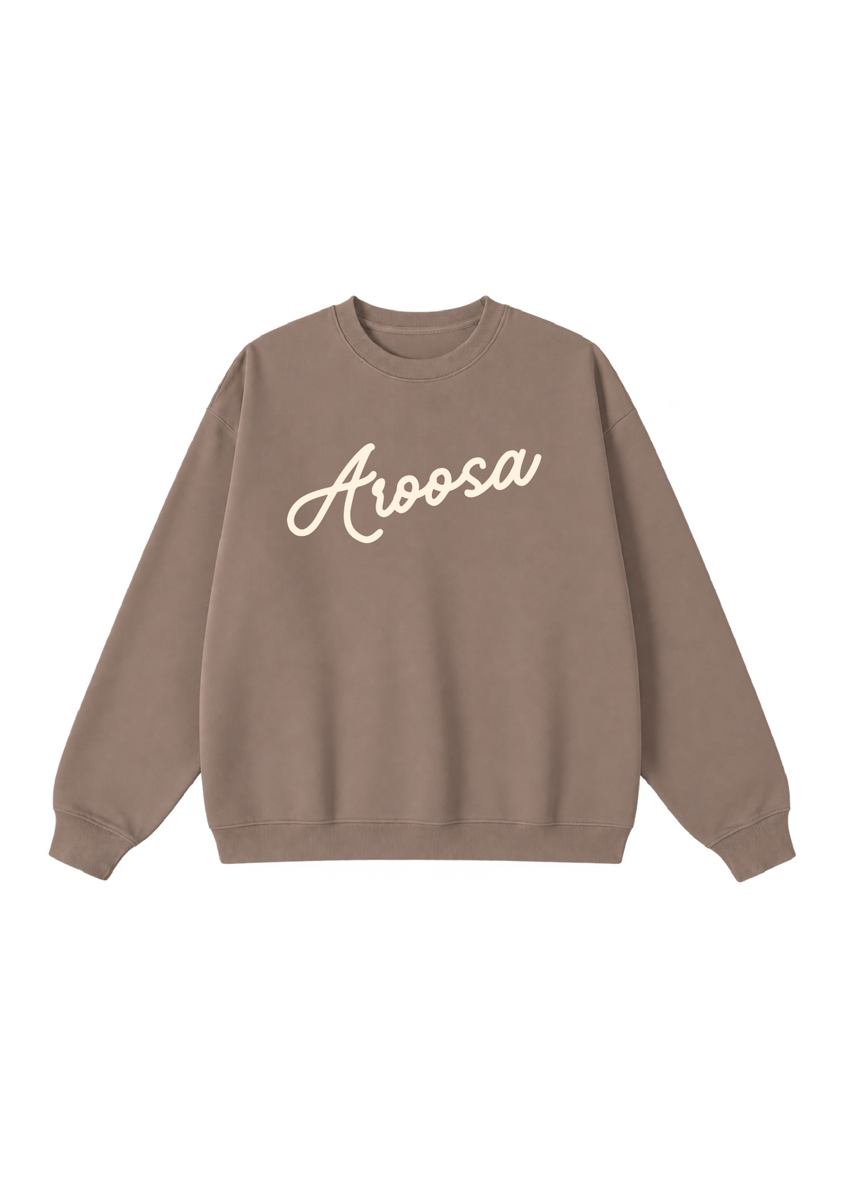 Aroosa Cursive Script Crewneck