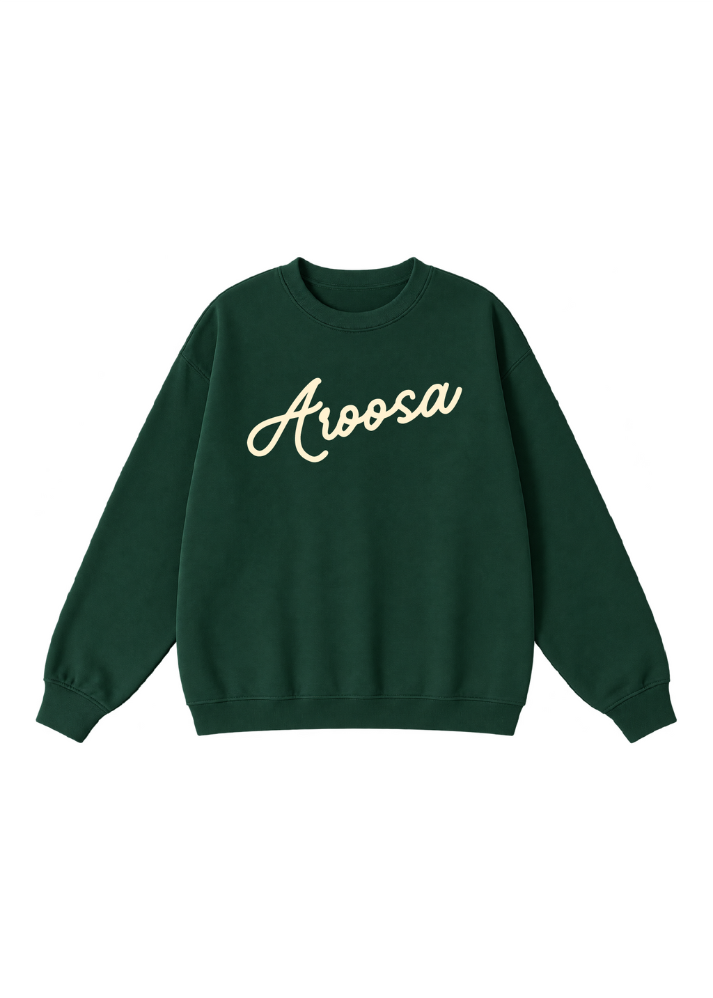 Aroosa Cursive Script Crewneck