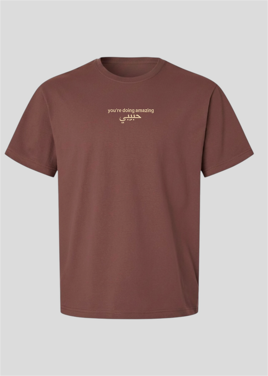 Embroidered You're Doing Amazing Habibi Tee