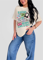 Raised on Arabic Love Songs Retro Tee