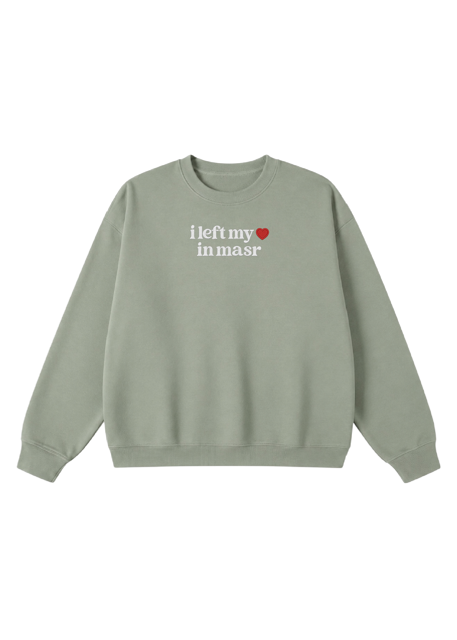 Embroidered I Left My Heart in Masr Crewneck