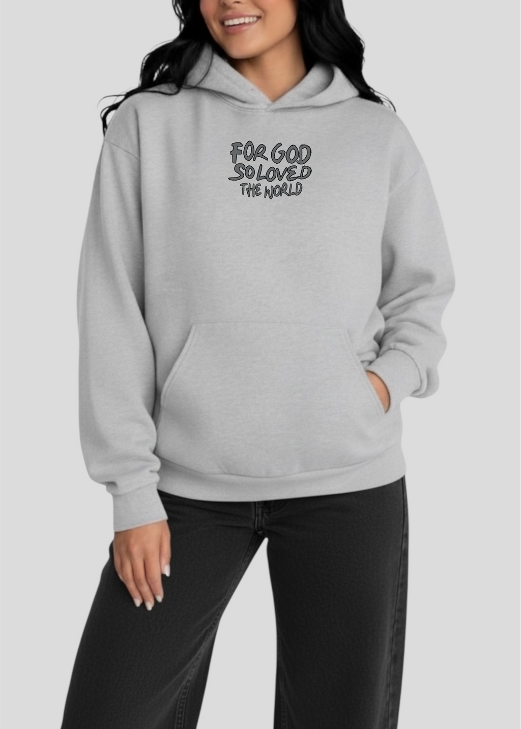 For God So Loved The World Globe Hoodie [John 3:16]