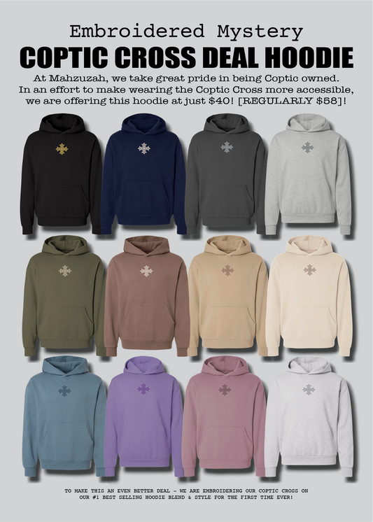 [DEAL HOODIE] Embroidered Unisex Mystery Coptic Cross Hoodie