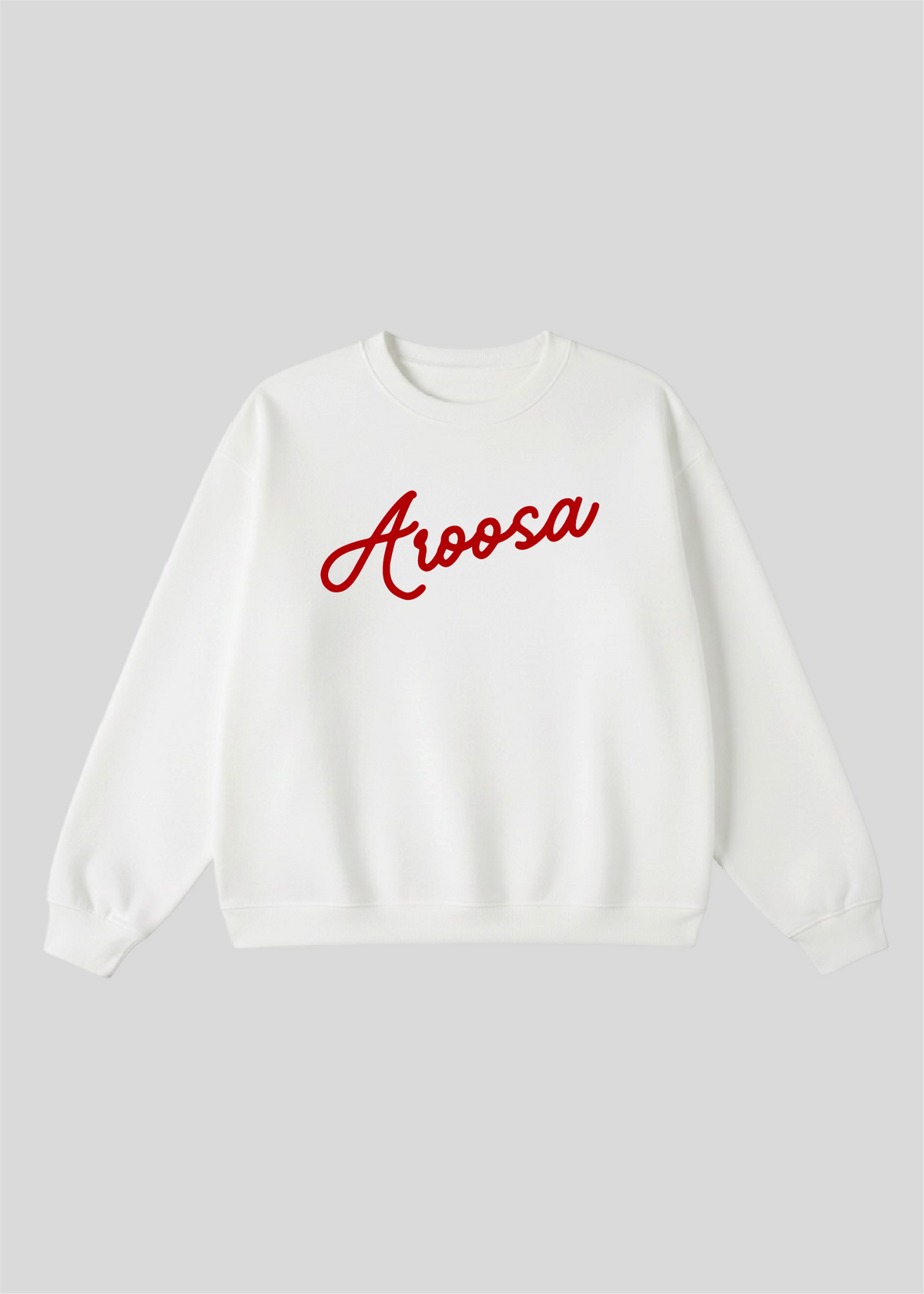 Aroosa Cursive Script Crewneck