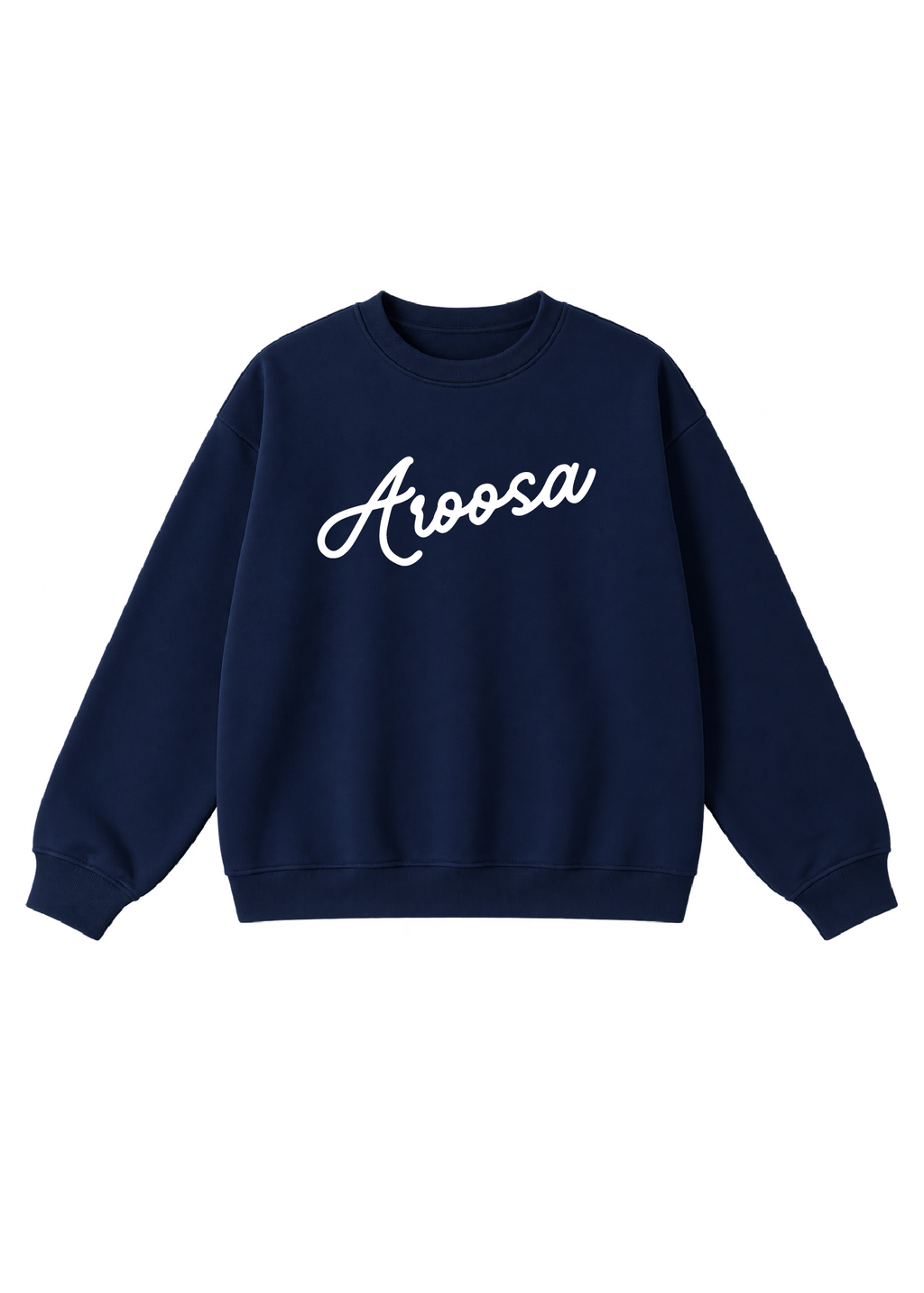 Aroosa Cursive Script Crewneck