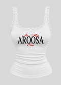 In My Aroosa Era Lace Tank Top