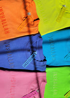 Embroidered Neon Inshallah T-Shirts