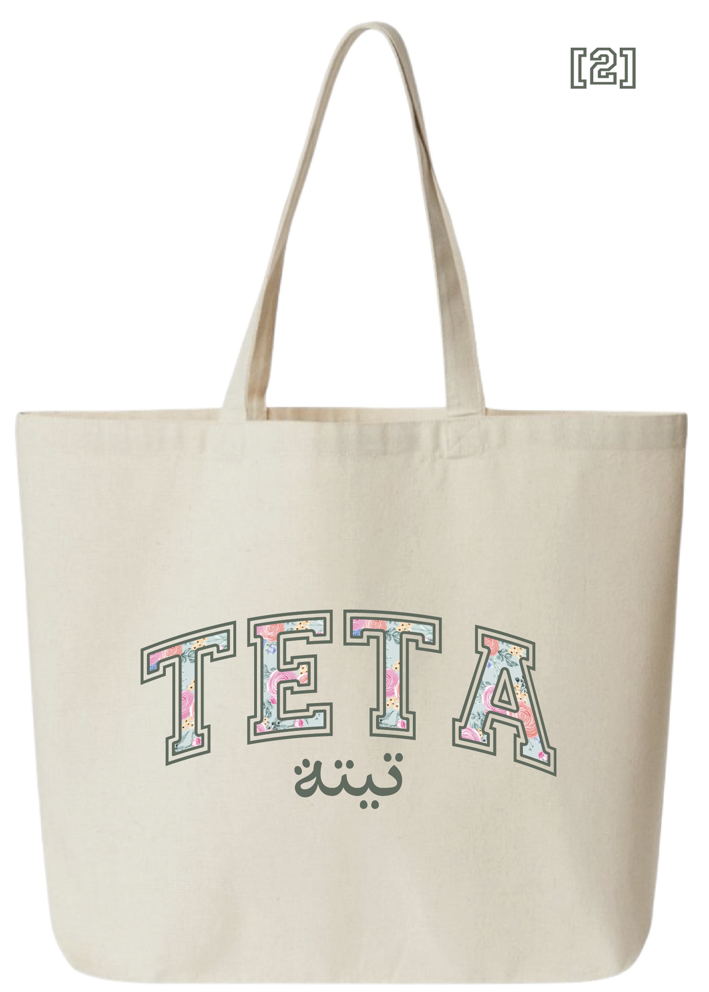 Floral Teta Jumbo Tote