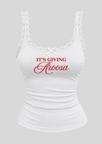 It's Giving Aroosa Lace Tank Top