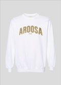 Embroidered Glitter Applique Aroosa Crewneck
