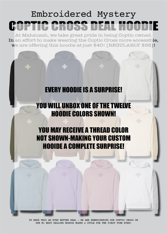 [DEAL HOODIE] Embroidered Unisex Mystery Coptic Cross Hoodie