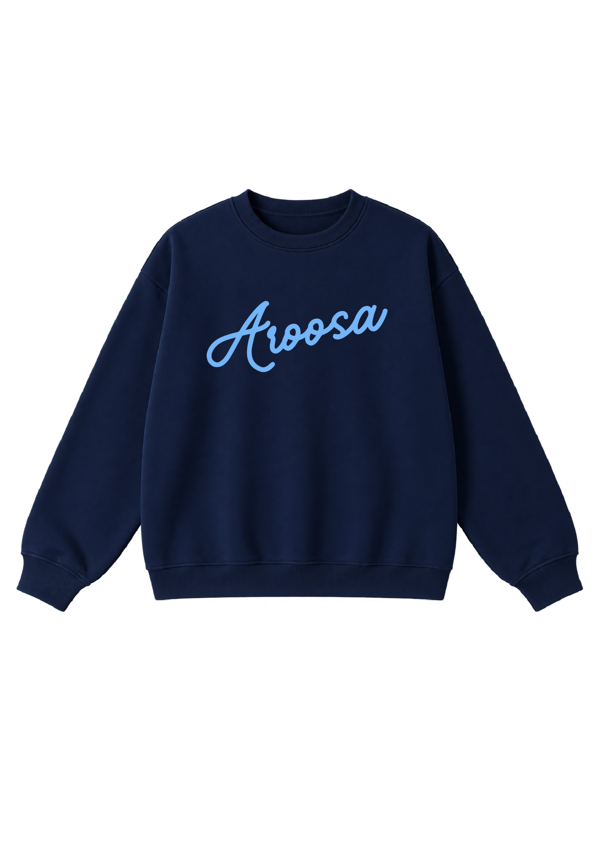 Aroosa Cursive Script Crewneck