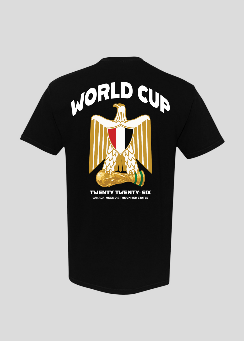 Egypt World Cup: Coat of Arms Eagle Holding Trophy Tee