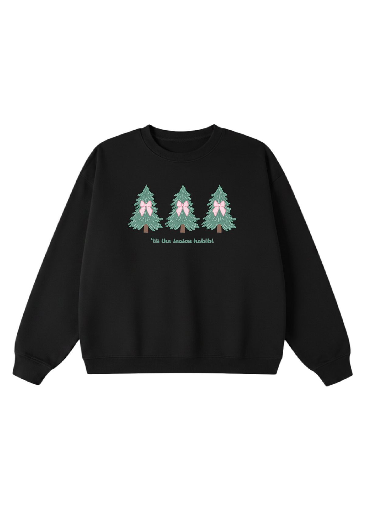 'Tis The Season Habibi- Coquette Christmas Tree Crewneck