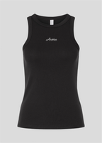 Embroidered Aroosa Rib Tank Top