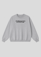 Embroidered When Life Gives You Lemons, Go To Masr For Manga Crewneck