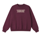 Embroidered Catching Flights to Masr is My Favorite Sport Crewneck