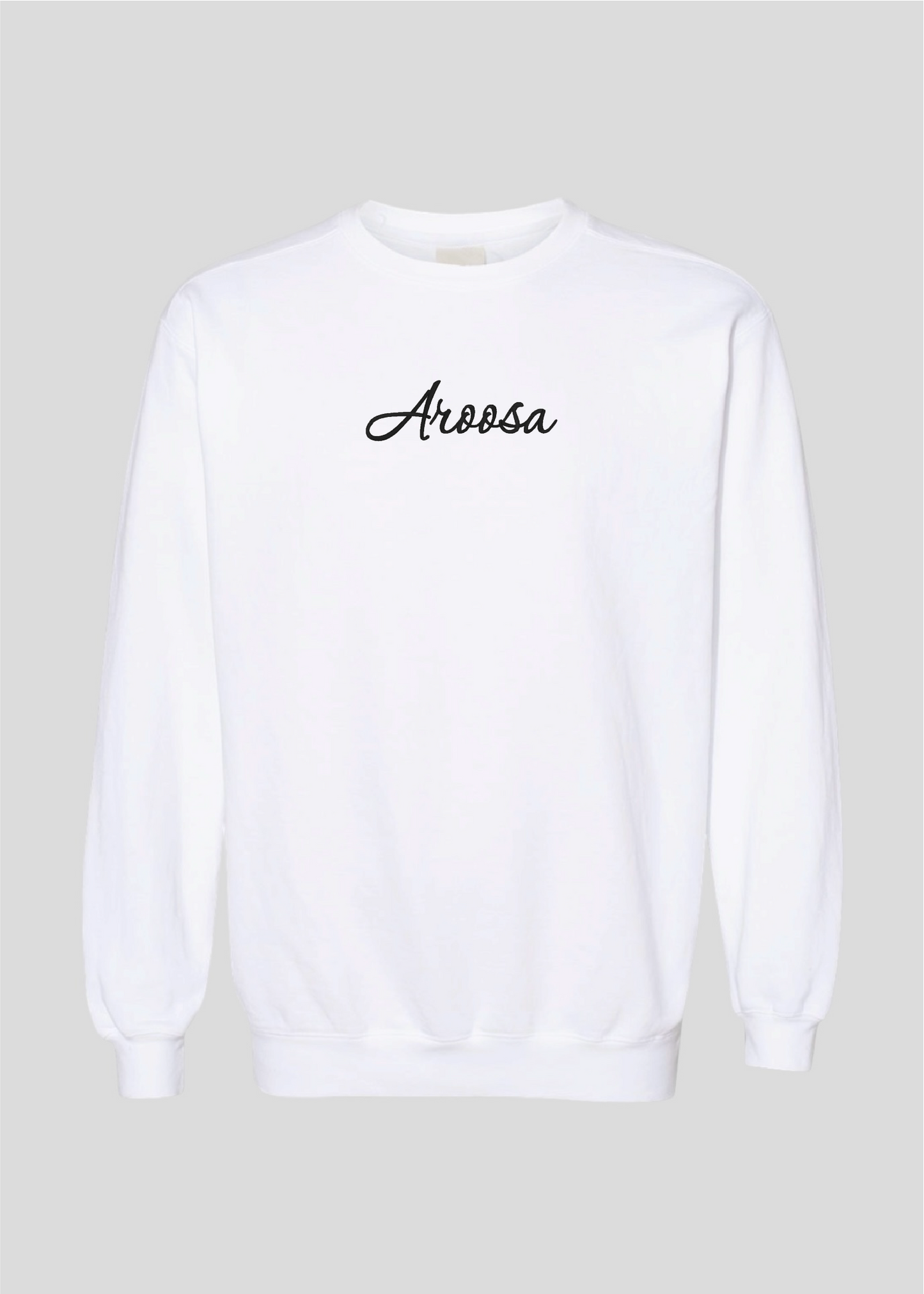 Embroidered Aroosa Crewneck
