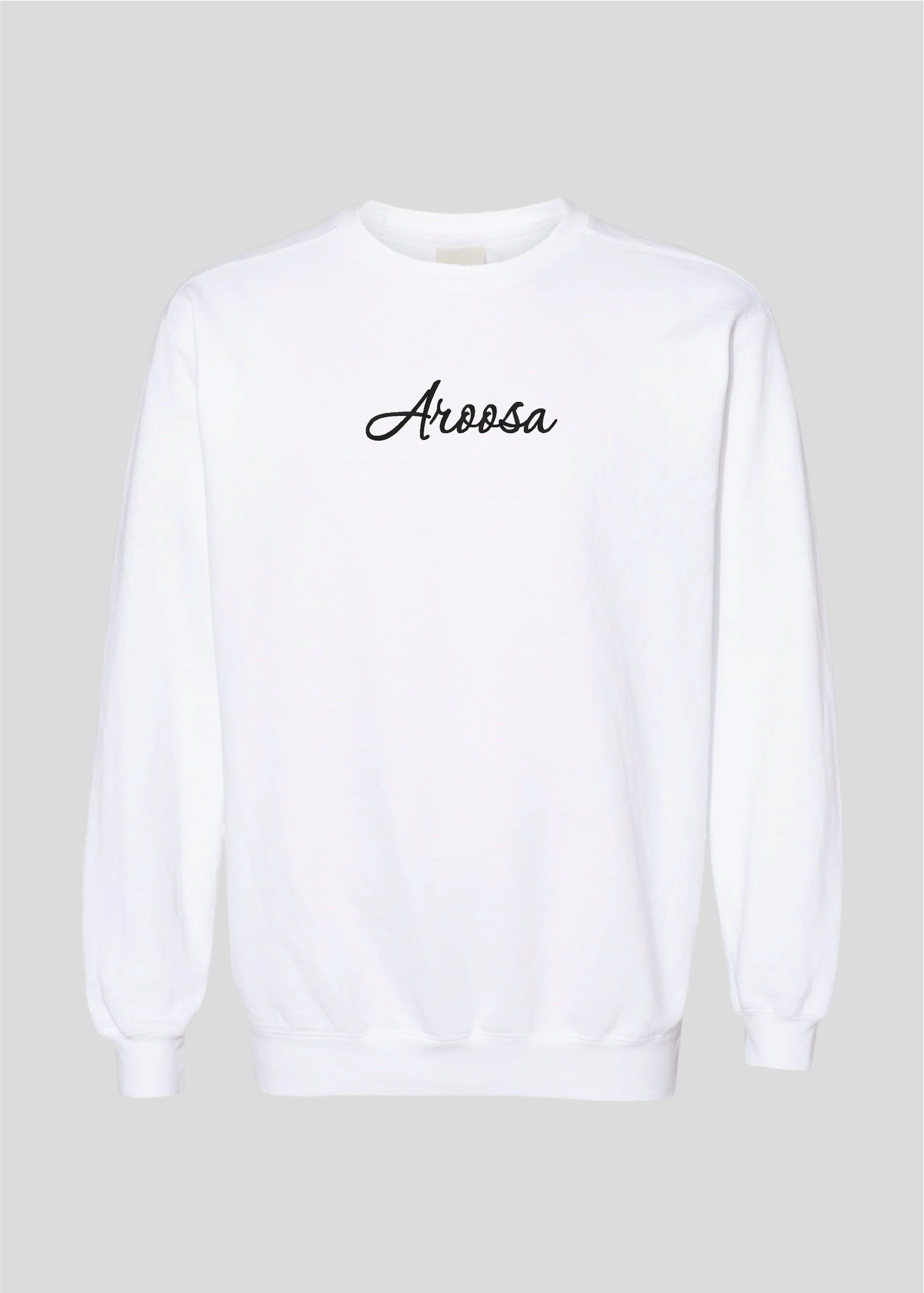 Embroidered Aroosa Crewneck