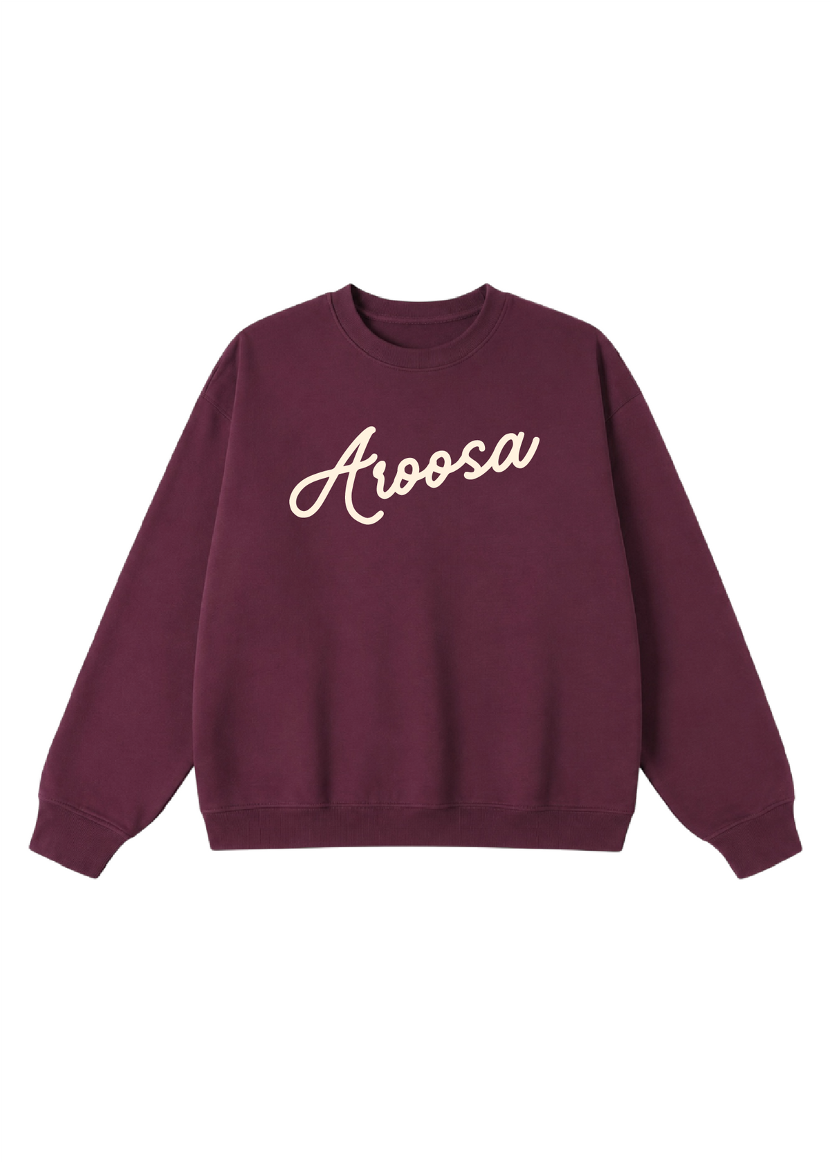 Aroosa Cursive Script Crewneck