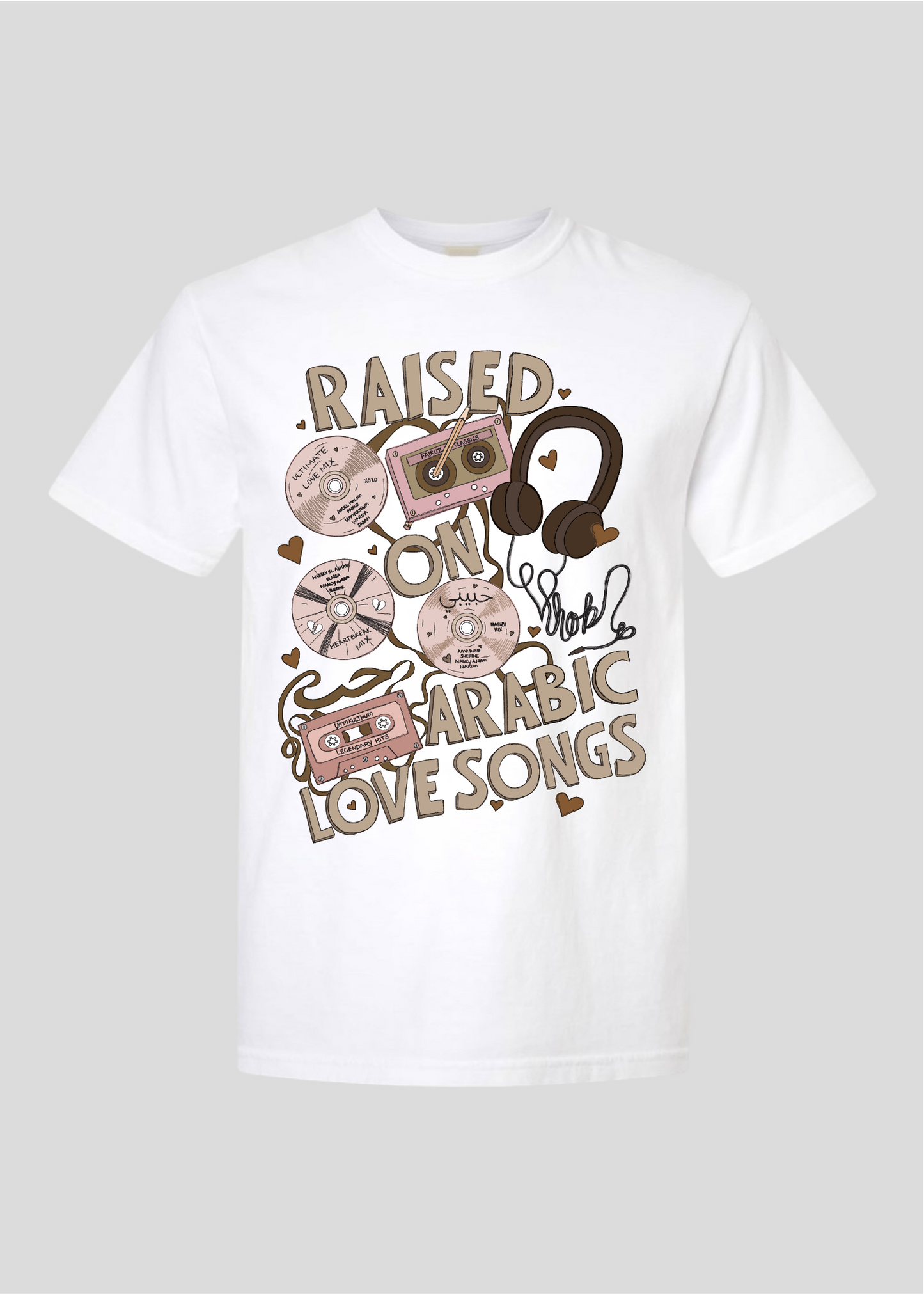 Raised on Arabic Love Songs Retro Tee