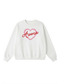Vintage Scalloped Heart Aroosa Crewneck