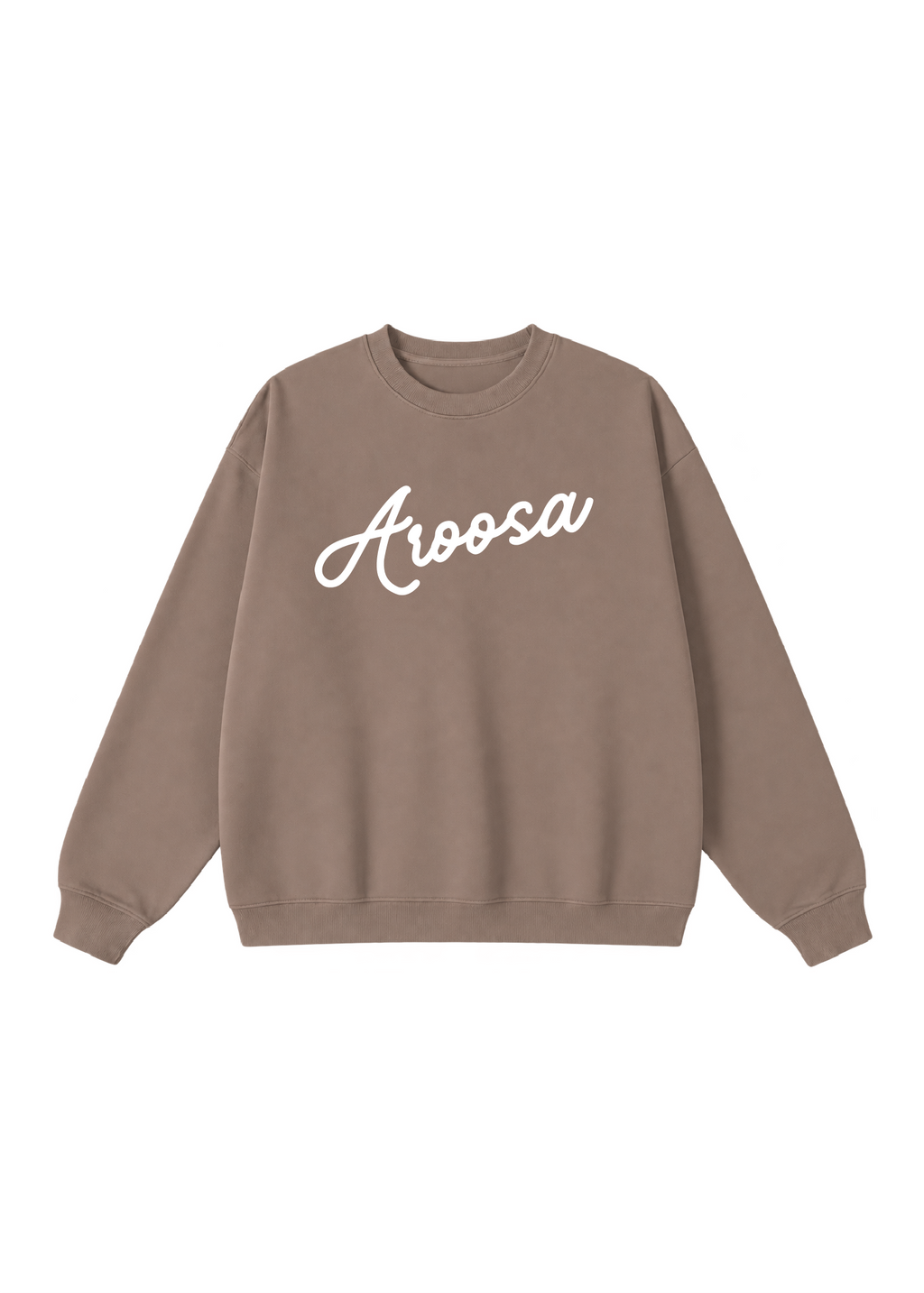 Aroosa Cursive Script Crewneck