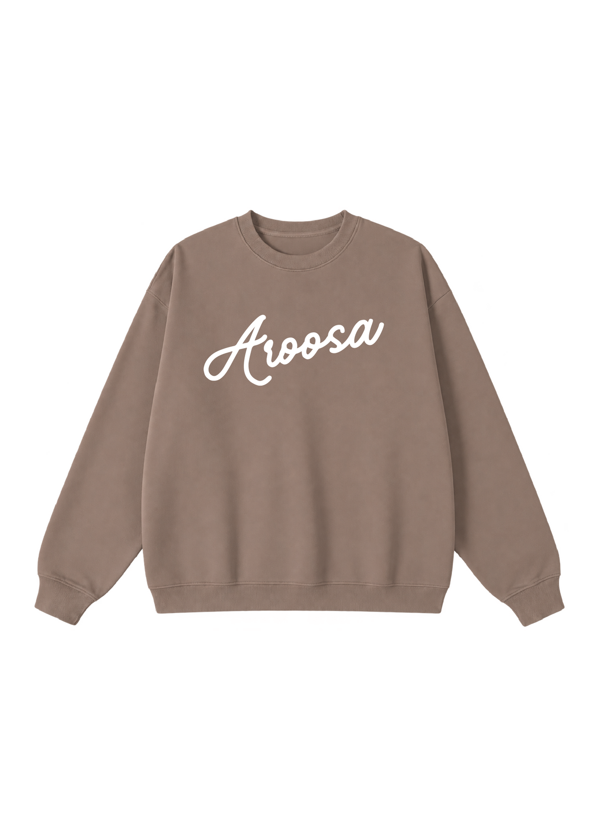Aroosa Cursive Script Crewneck