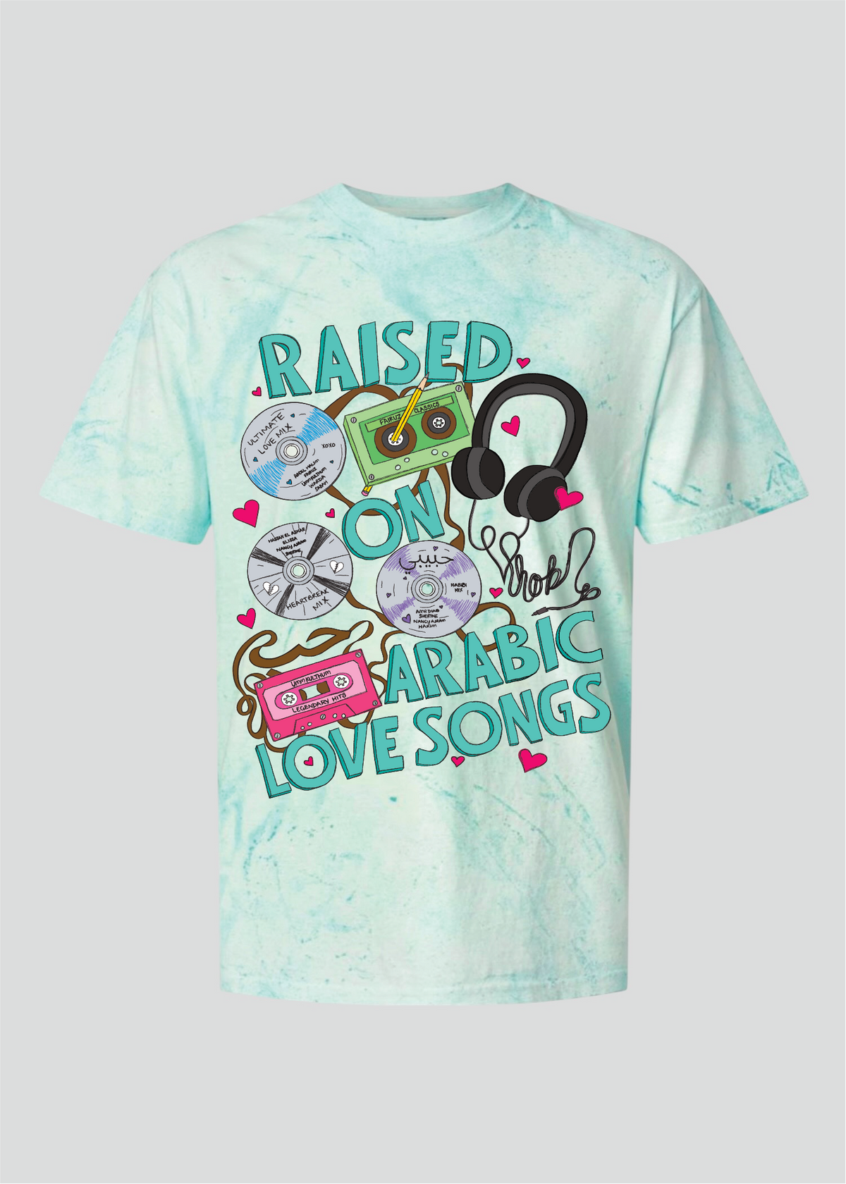 Raised on Arabic Love Songs Retro Tee