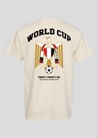 Egypt World Cup: Coat of Arms Eagle Holding Soccer Ball Tee