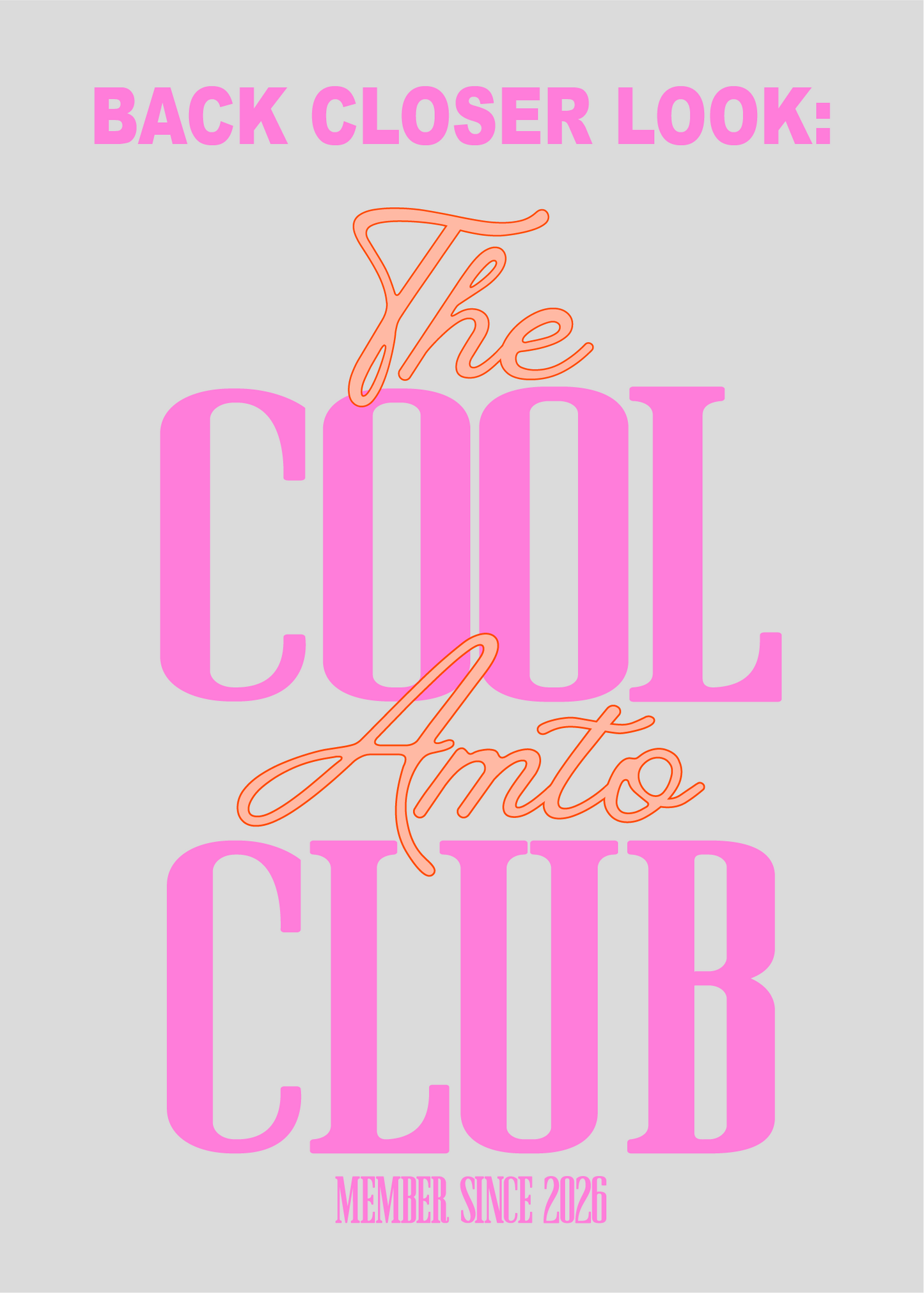 Custom Date: Cool Amto Club Tee