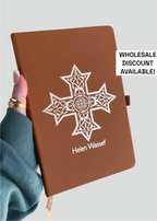 Limited Edition Smooth Customizable Coptic Cross Journals
