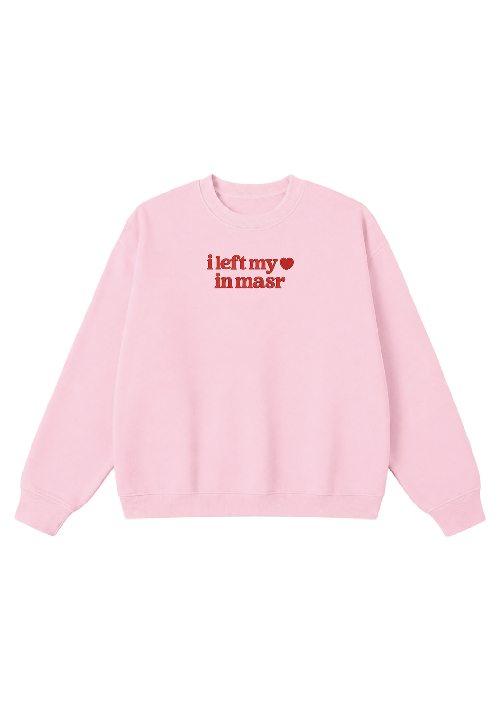 Embroidered I Left My Heart in Masr Crewneck