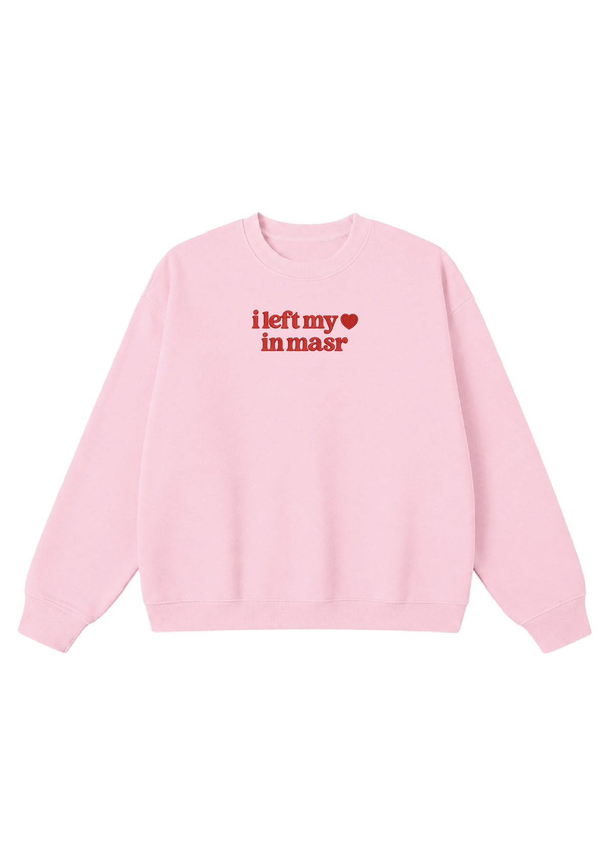 Embroidered I Left My Heart in Masr Crewneck